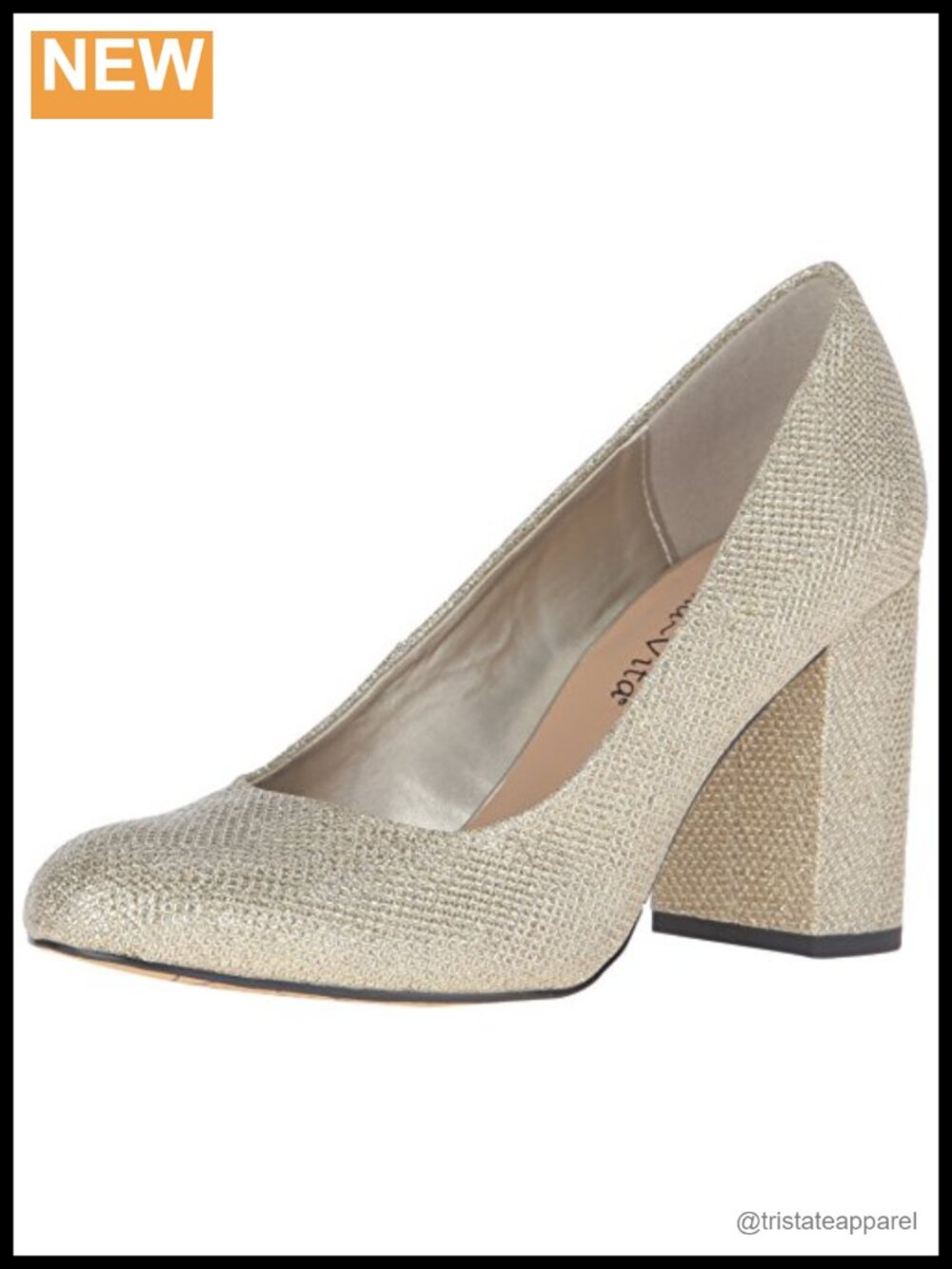 Women's Gigi Pump Block Heel Round Toe Pull-On Evening
